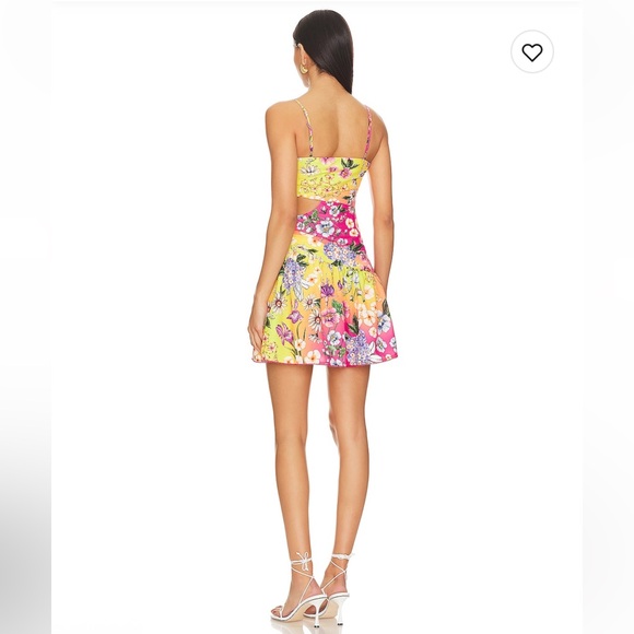 Agua by Agua Bendita Floral Pink Cade Mini Dress - Picture 3 of 6